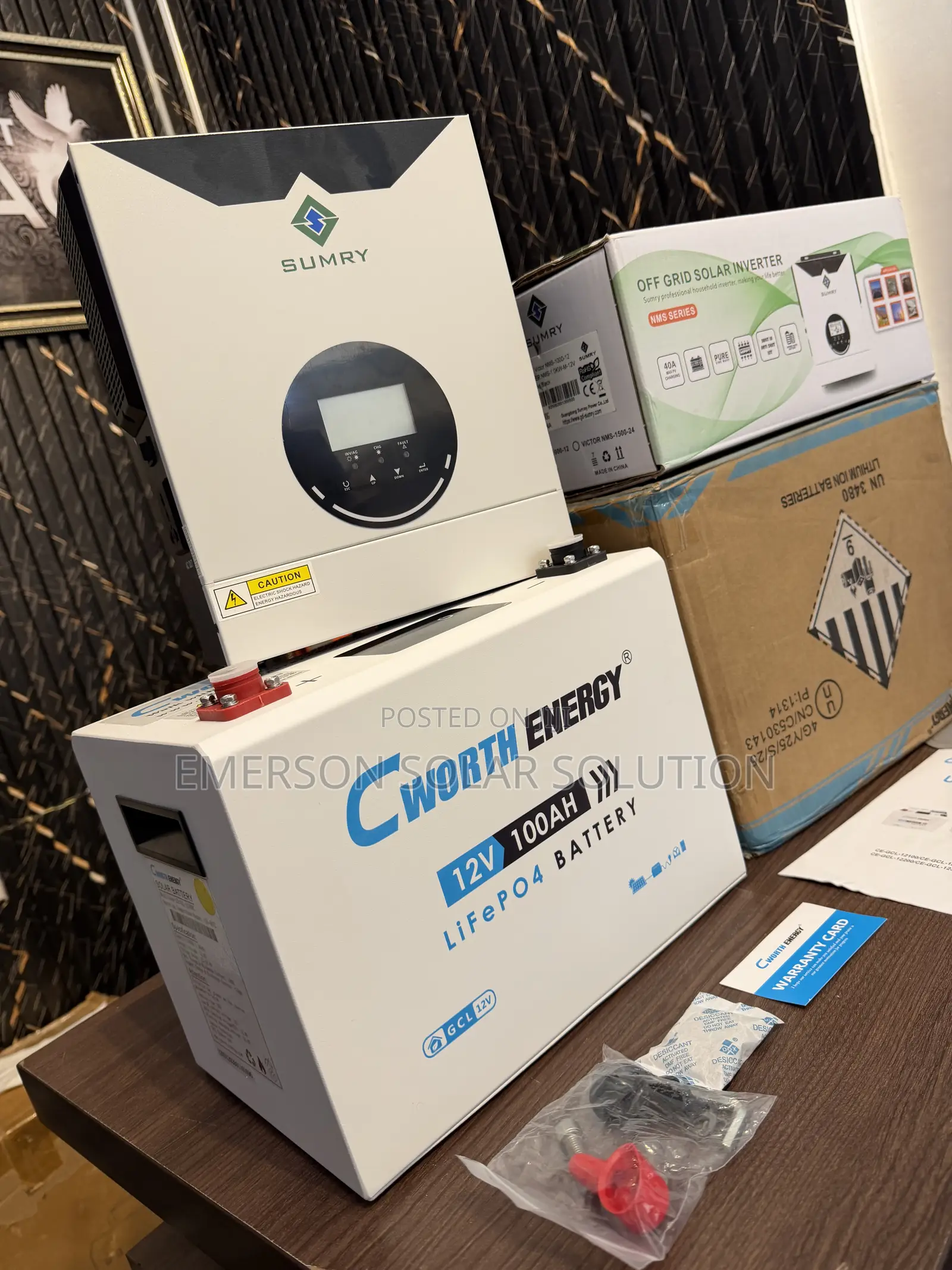 Cworth 1.2kWh Lithium Battery & Sumry 1.5kVA Inverter
