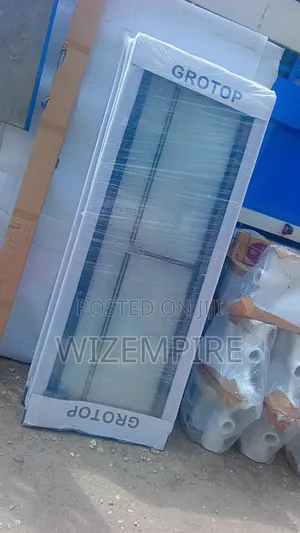 Full Glass Toilet Aluminum Doors Available