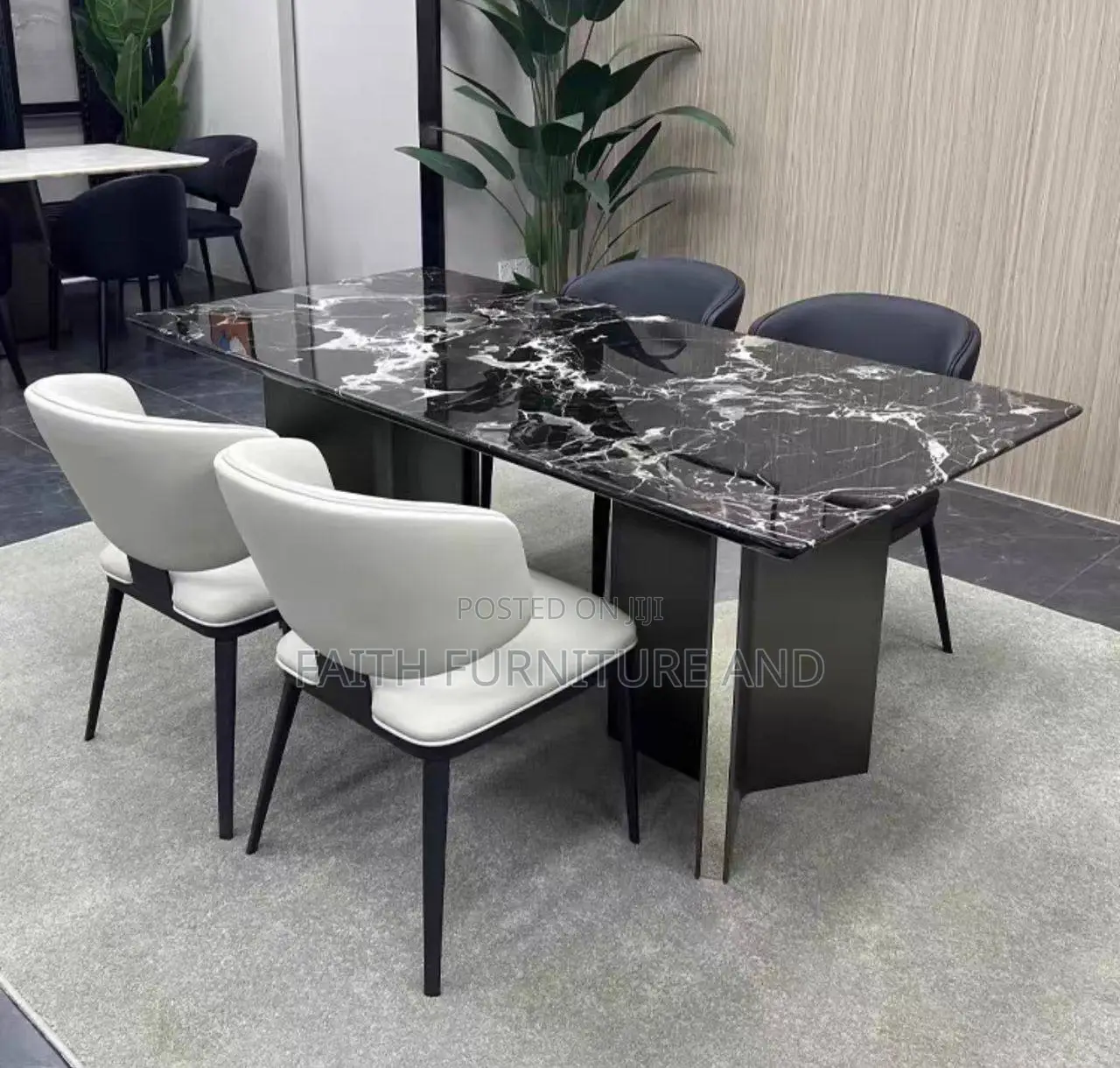 Marble Table and 4 Chairs