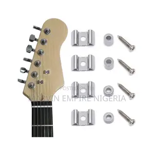 4pcs Guitar String Trees Electric With Mounting Screws Chrome