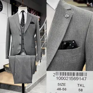 Bespoke Turkish Ramzotti Stripe Corporate Men Suit
