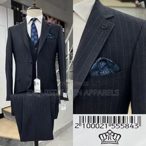 Formal Bespoke Corporate Excellent Stripe Fabric Turkish Men Suit