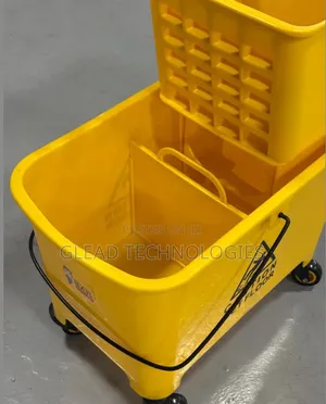 Yellow Commercial Mop Bucket. 20L