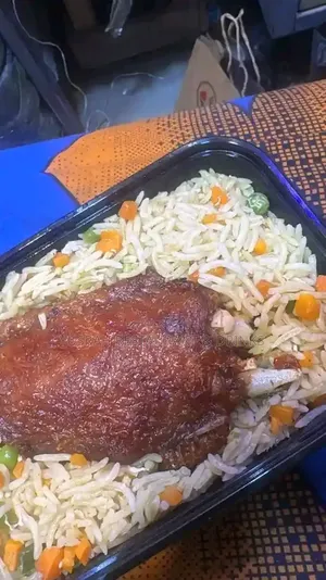 Rice and Meats at Yusrah Restaurant