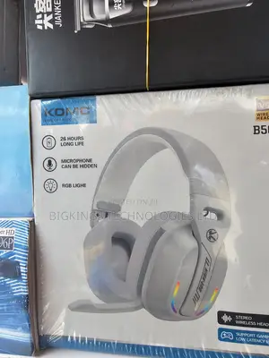 KOMC B500 Wireless Gaming Headset RGB Light