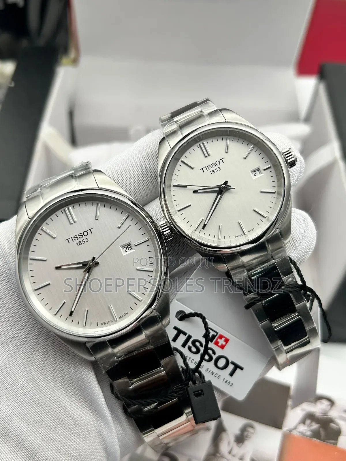 Tissot His and Her Chain Wristwatches