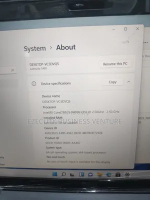 Laptop Dell Latitude 5401 8GB Intel Core i5 SSD 256GB
