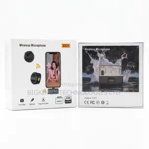 SX21 2-in-1 Dual Lapel Wireless Microphone System - HiFi Audio ANC