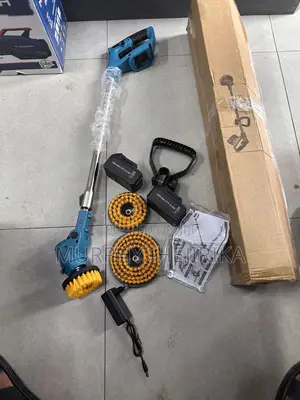 Cordless Scrubbing Machine Comes With Two Batteries