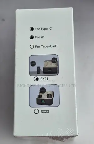 SX21 2-in-1 Dual Lapel Wireless Microphone System ANC for iPhone