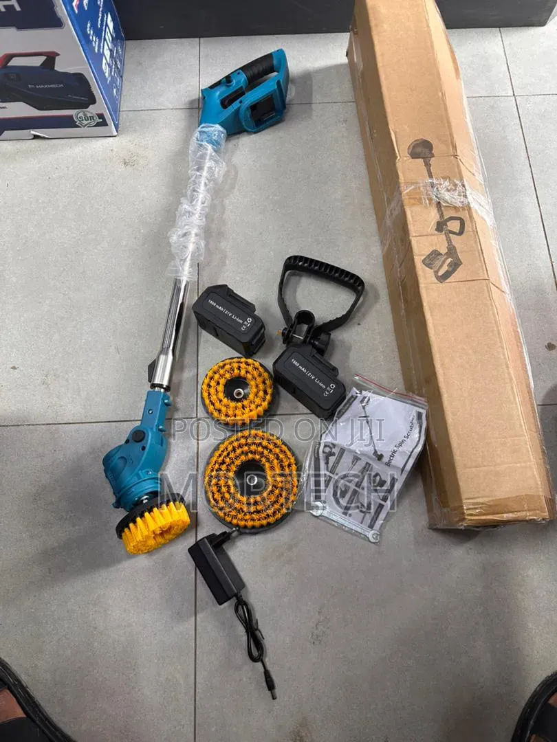 Durable Battery Spin Scrubbing Brush
