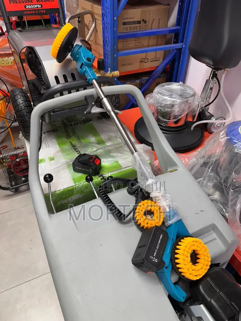 Durable Battery Spin Scrubbing Brush