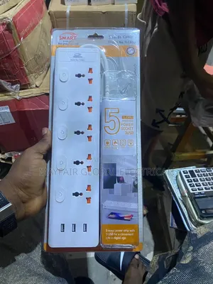 Smart England TLC85U 5-Way Power Socket Extension With 3 USB Ports