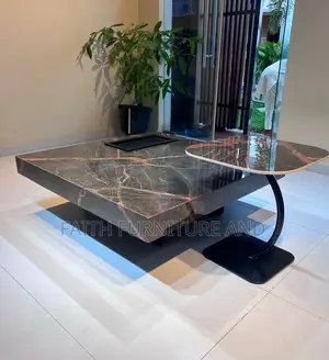 Marble Center Table and Side Stool