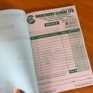 Custom Invoice and Receipt Booklet Design and Printing