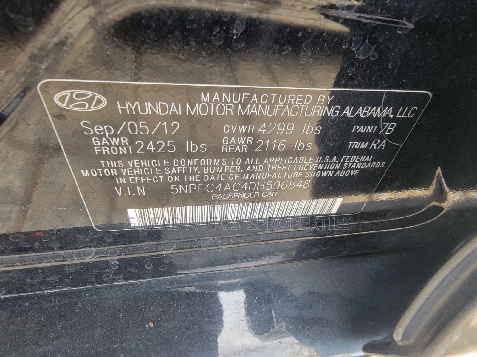 Hyundai Sonata 2013