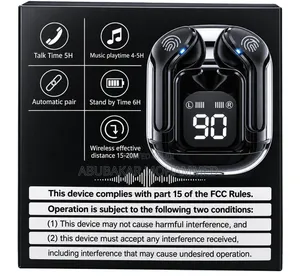 Wireless Bluetooth Earbuds With Digital Display