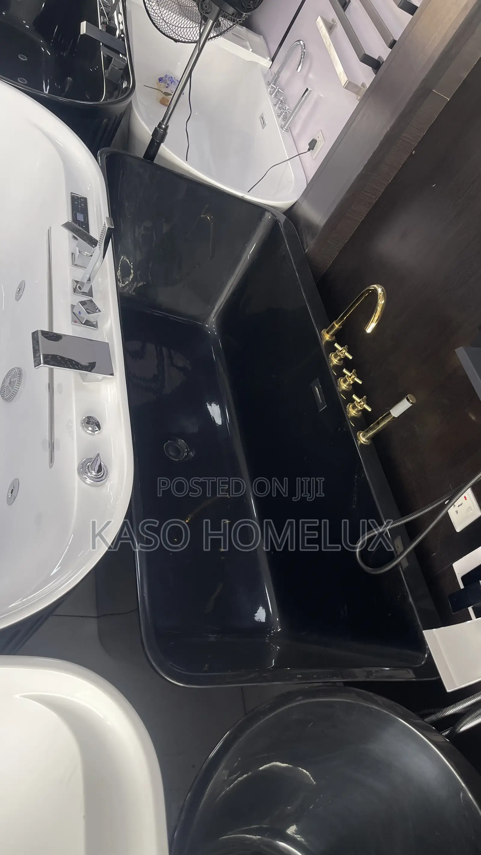 Luxury Black Color Bathtub
