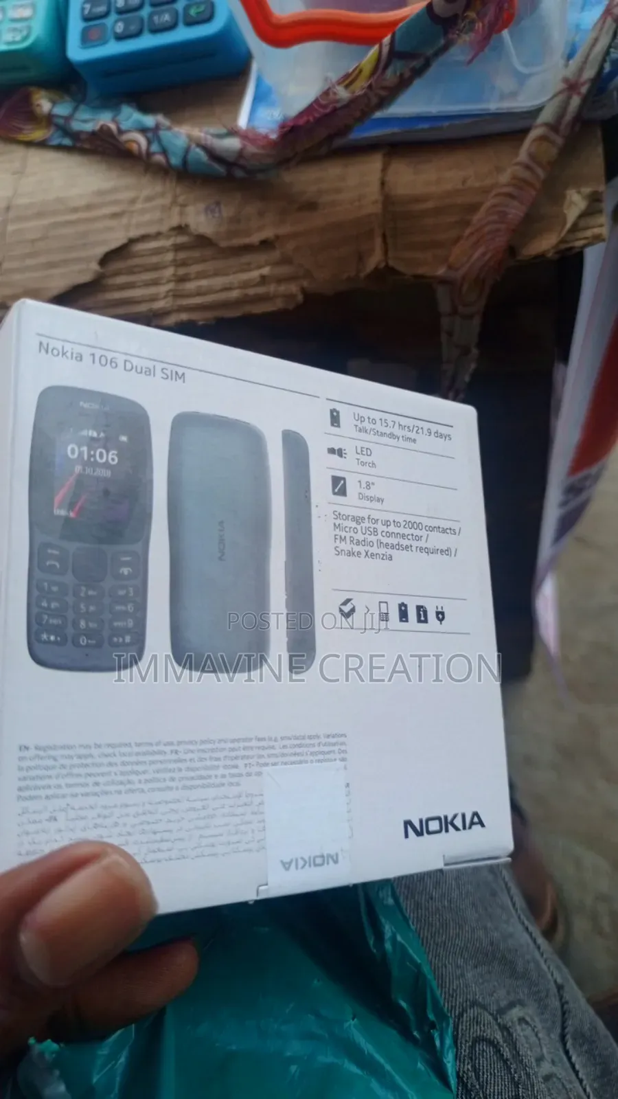 New Nokia 106 Black