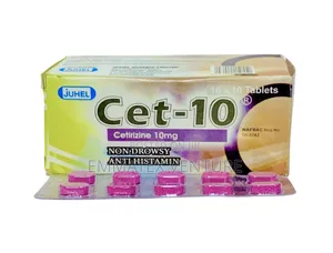 Cet-10 Tablets (Cetirizine) X100
