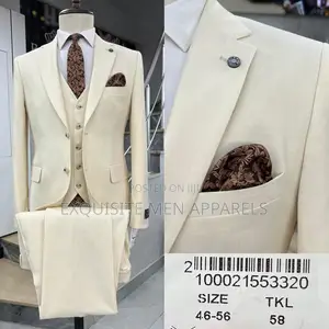 Bespoke Wool Fabric Turkish 3pcs Men’s Suit