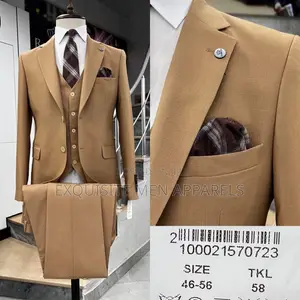 Bespoke Wool Fabric Turkish 3pcs Men’s Suit