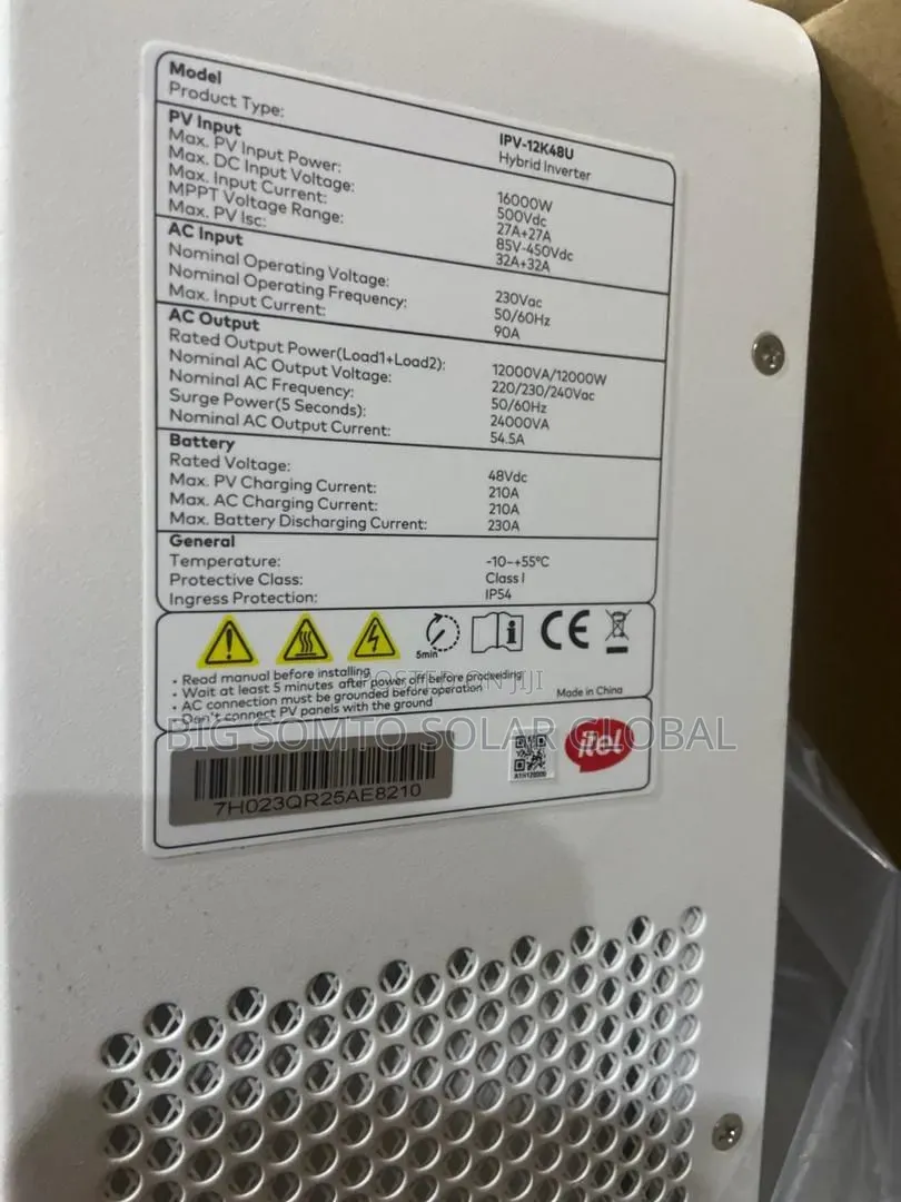 12kva/48v Itel Hybrid Inverter
