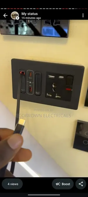 2026 Modern Switch and Socket With Follow Come Cords