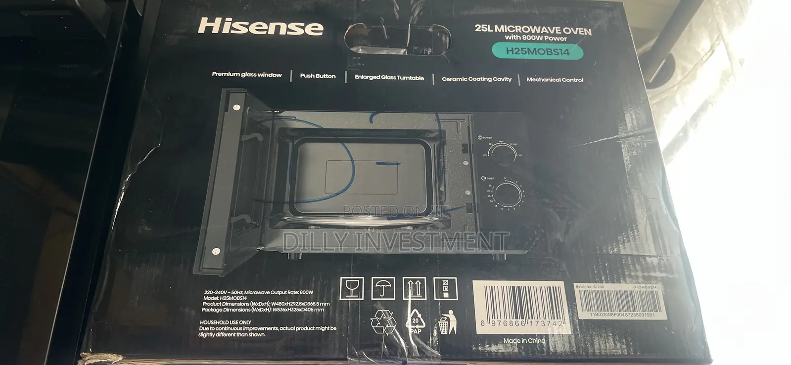 25L Hisense Manual Microwave