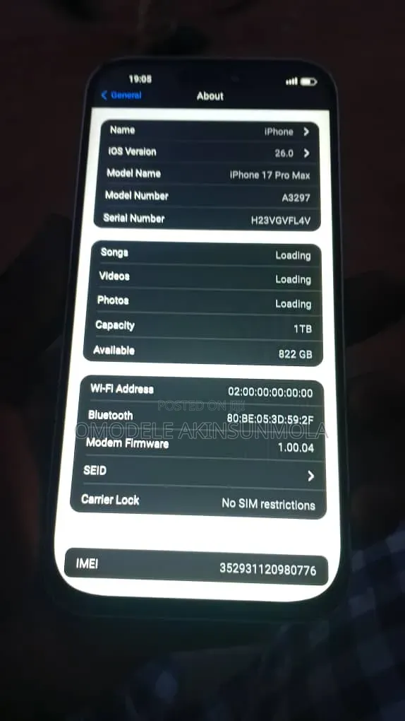 Apple iPhone 17 Pro Max 1 TB Bronze