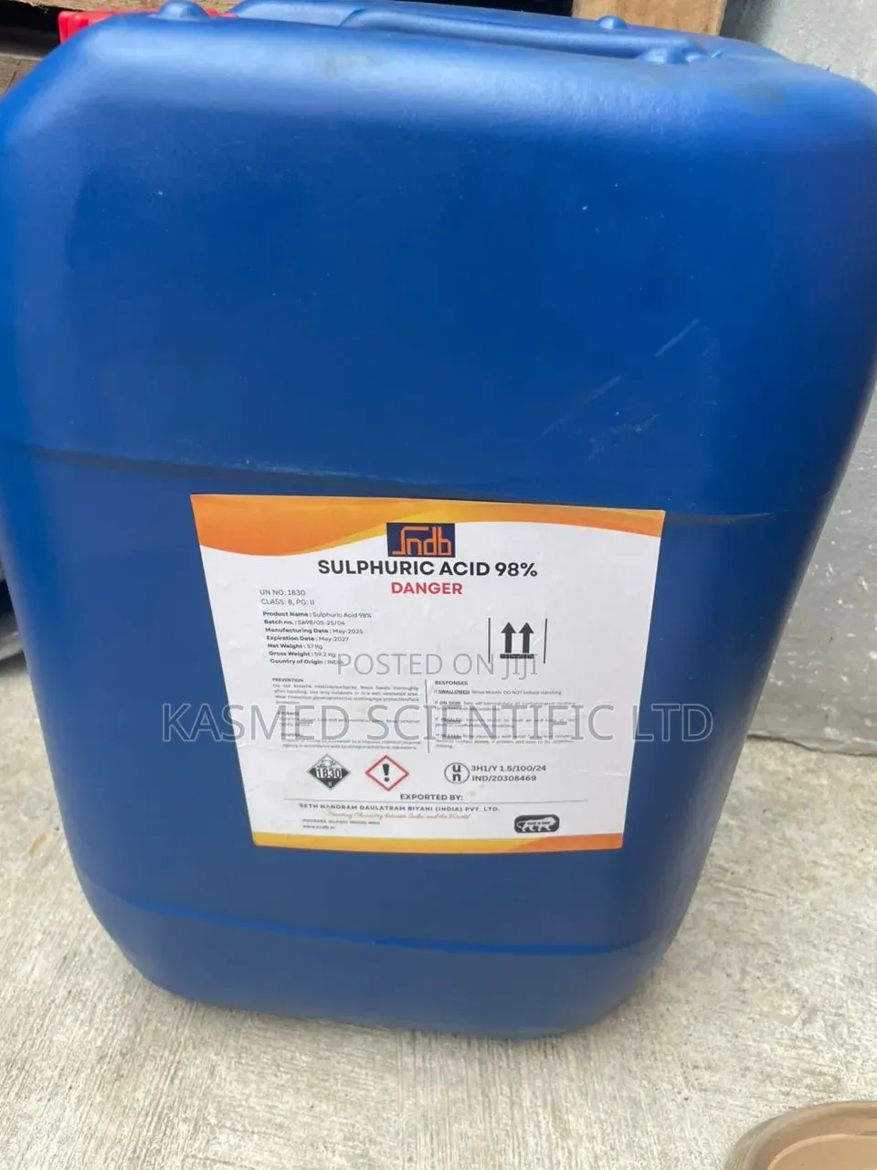 Sulfuric Acid for Laboratory and Industrial