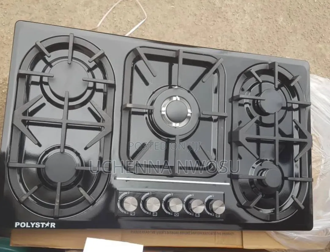 Polystar Inbuilt Gas Cooker 5 Burnas