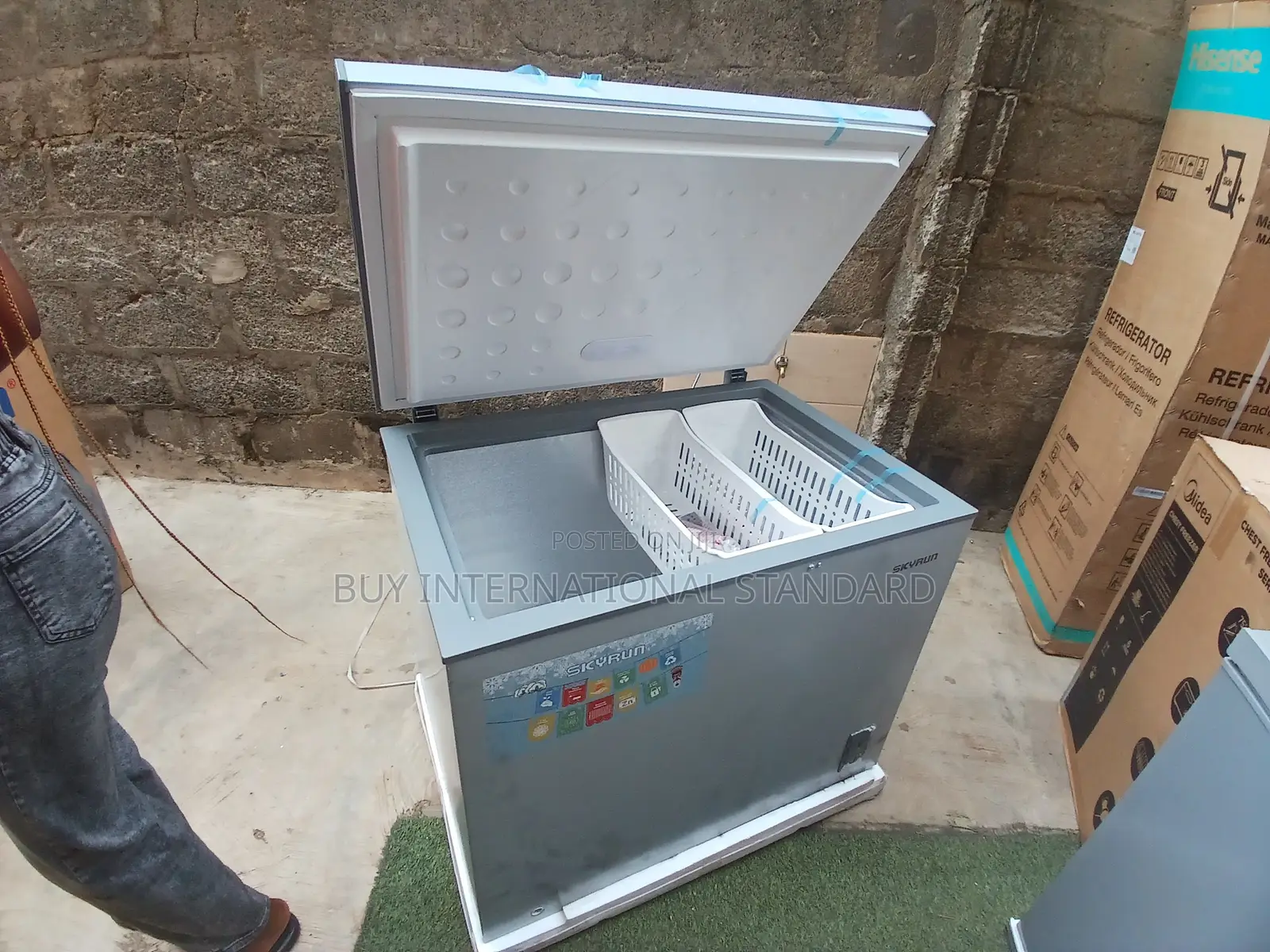 Powerful SKYRUN 260L Freezer for Bulk Food Storage