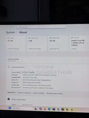 Laptop Dell Precision 5540 16GB Intel Core i7 SSHD (Hybrid) 512GB