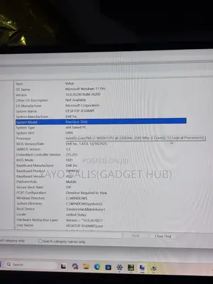Laptop Dell Precision 5540 16GB Intel Core i7 SSD 512GB
