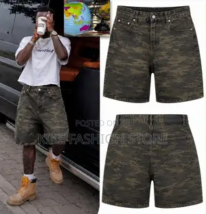 Men's Designer Baggy Denim Shorts