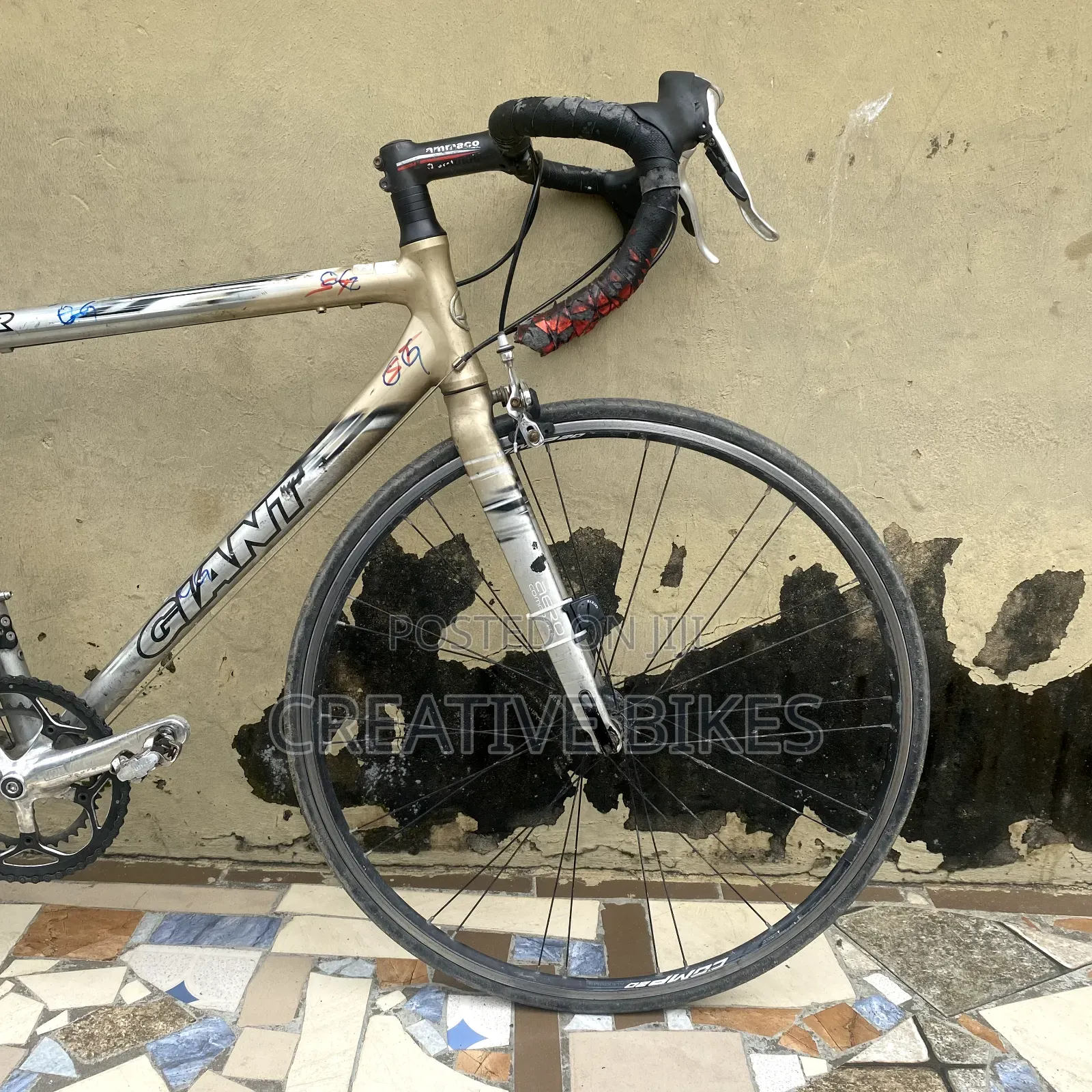 Sharp Brown Super Light 9-Speed Road Bike, Carbon Fork & Bearing Rims