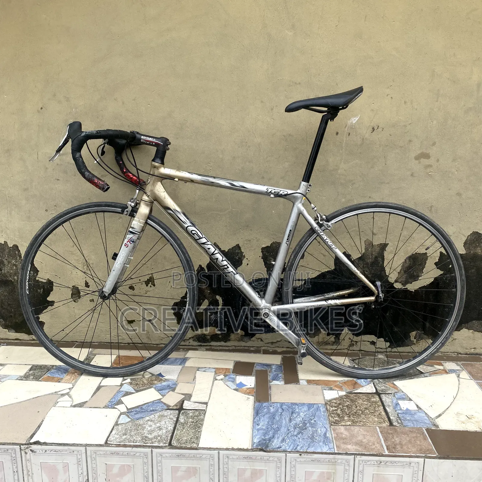 Sharp Brown Super Light 9-Speed Road Bike, Carbon Fork & Bearing Rims