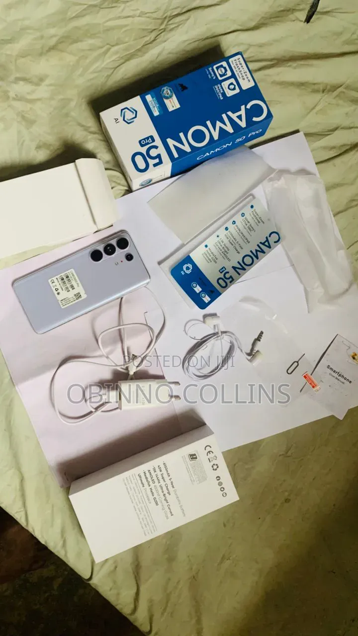 New Tecno Camon 50 Pro 256 GB Silver