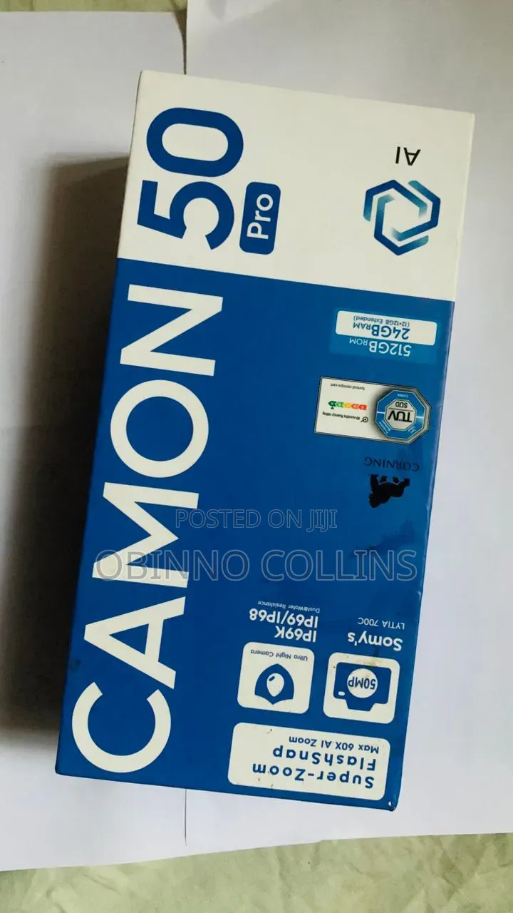 New Tecno Camon 50 Pro 256 GB Silver