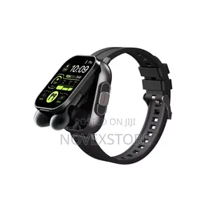 2-in-1 Smartwatch With Built-in Bluetooth Wireless Earbuds