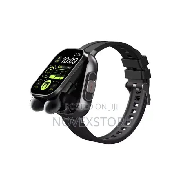 2-in-1 Smartwatch With Built-in Bluetooth Wireless Earbuds