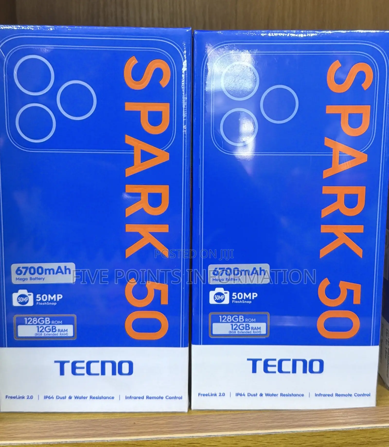 New Tecno Spark 50 128 GB Black