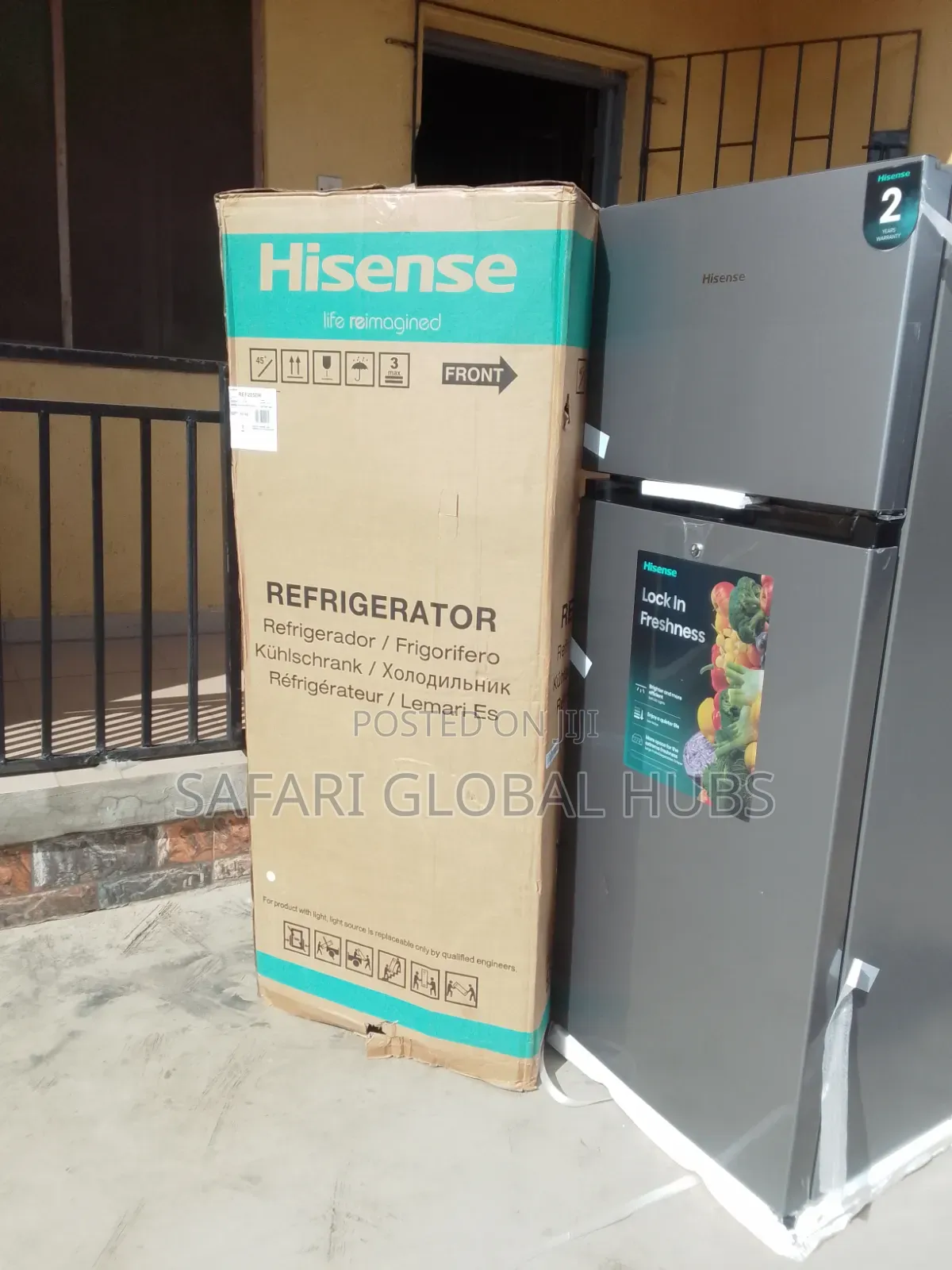 Hisense Ref205dr Double Door Refrigerator With Convenient Wheel+silver