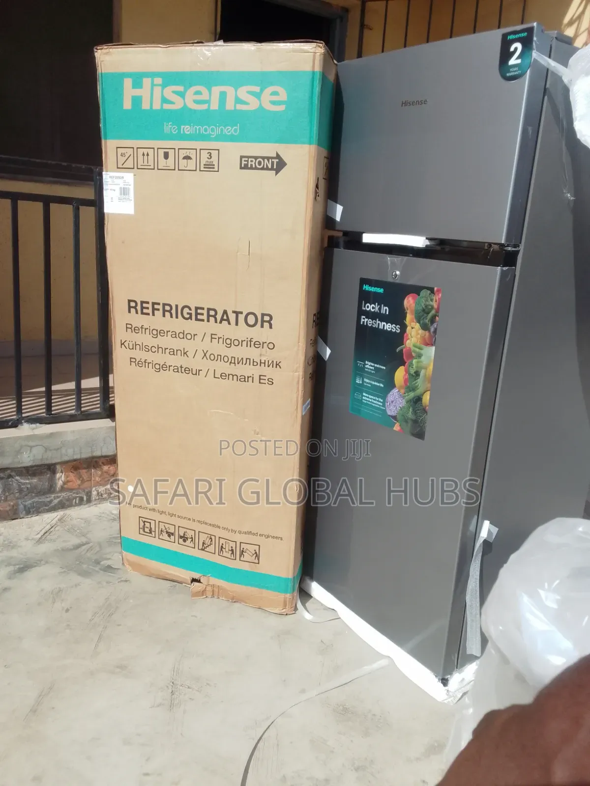 Hisense Ref205dr Double Door Refrigerator With Interior Light+silver