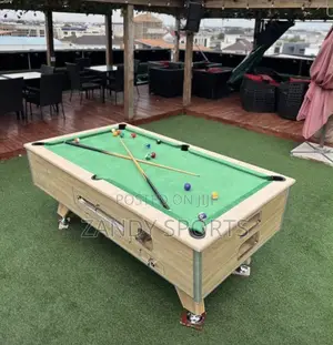 Snooker Board With Coin and Marble