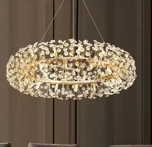 Circle Crystal Chandelier Light