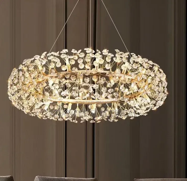 Circle Crystal Chandelier Light