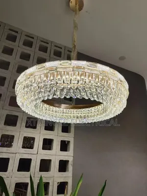 Circle Crystal Chandelier Light