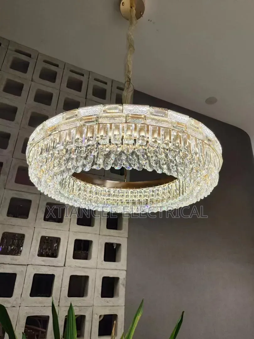 Circle Crystal Chandelier Light